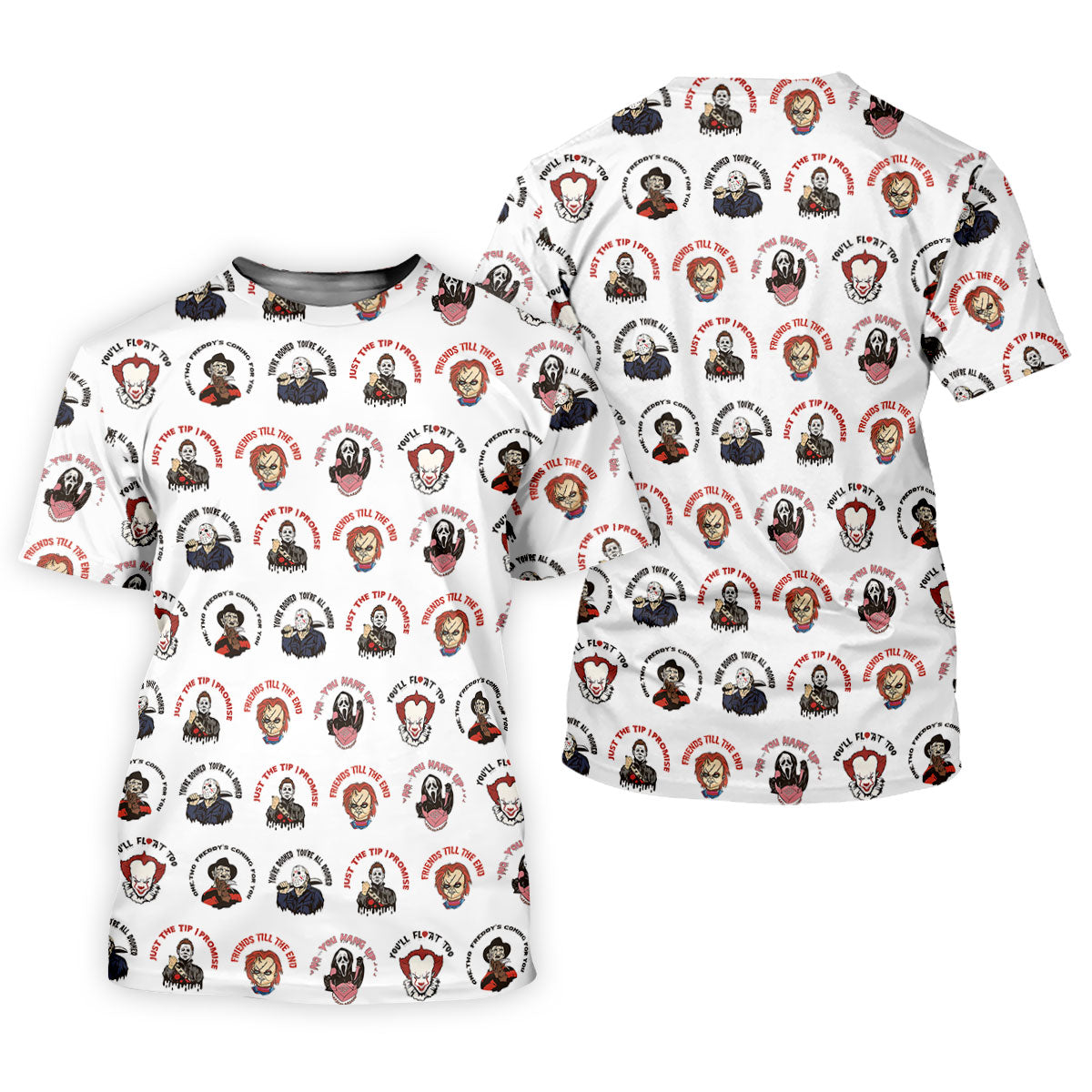 Just The Tip I Promise Horror Character Villains Golf Polo Shirt, Womens Golf Polo, Ladies Golf Shirts