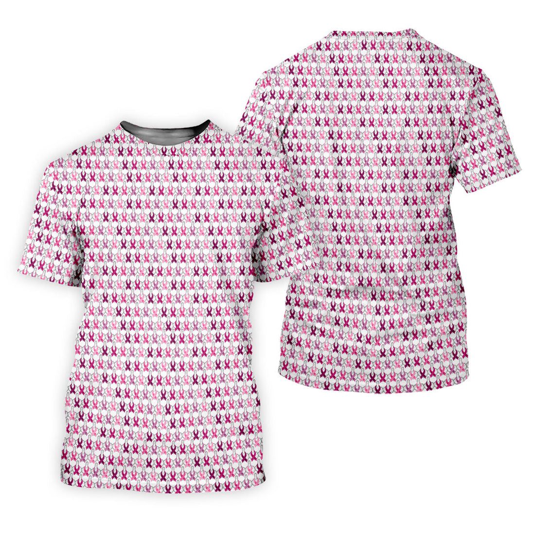 Middle Finger Pink Ribbon Breast Cancer Golf Shirt, Women’s Golf Polo, Ladies Golf Shirts