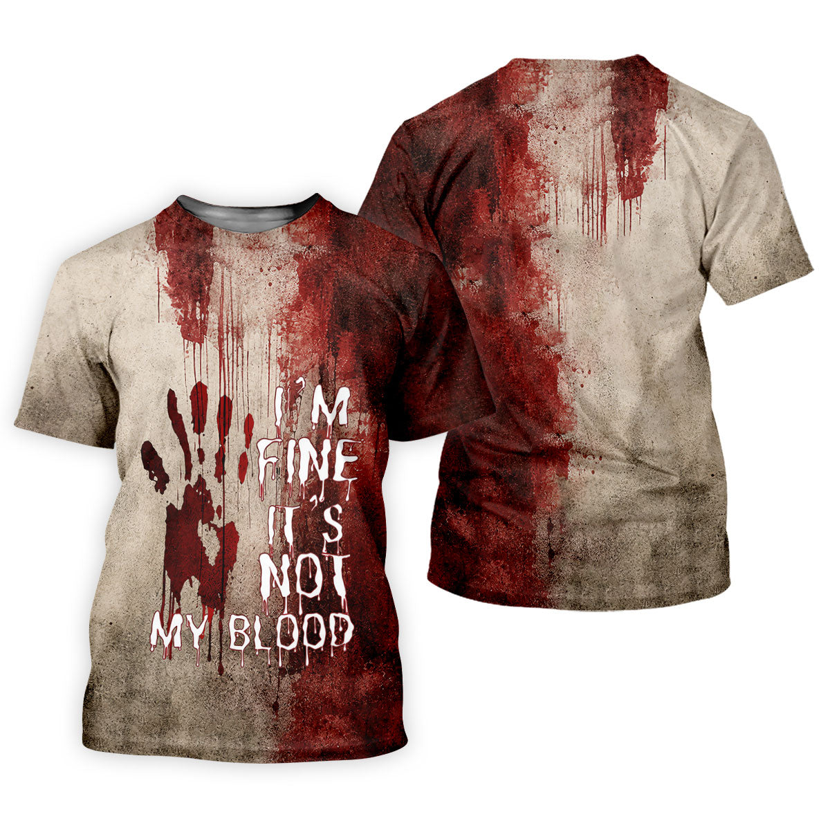 I'm Fine It's Not My Blood Halloween Golf Polo Shirt, Women's Golf Polo, Ladies Golf Shirts
