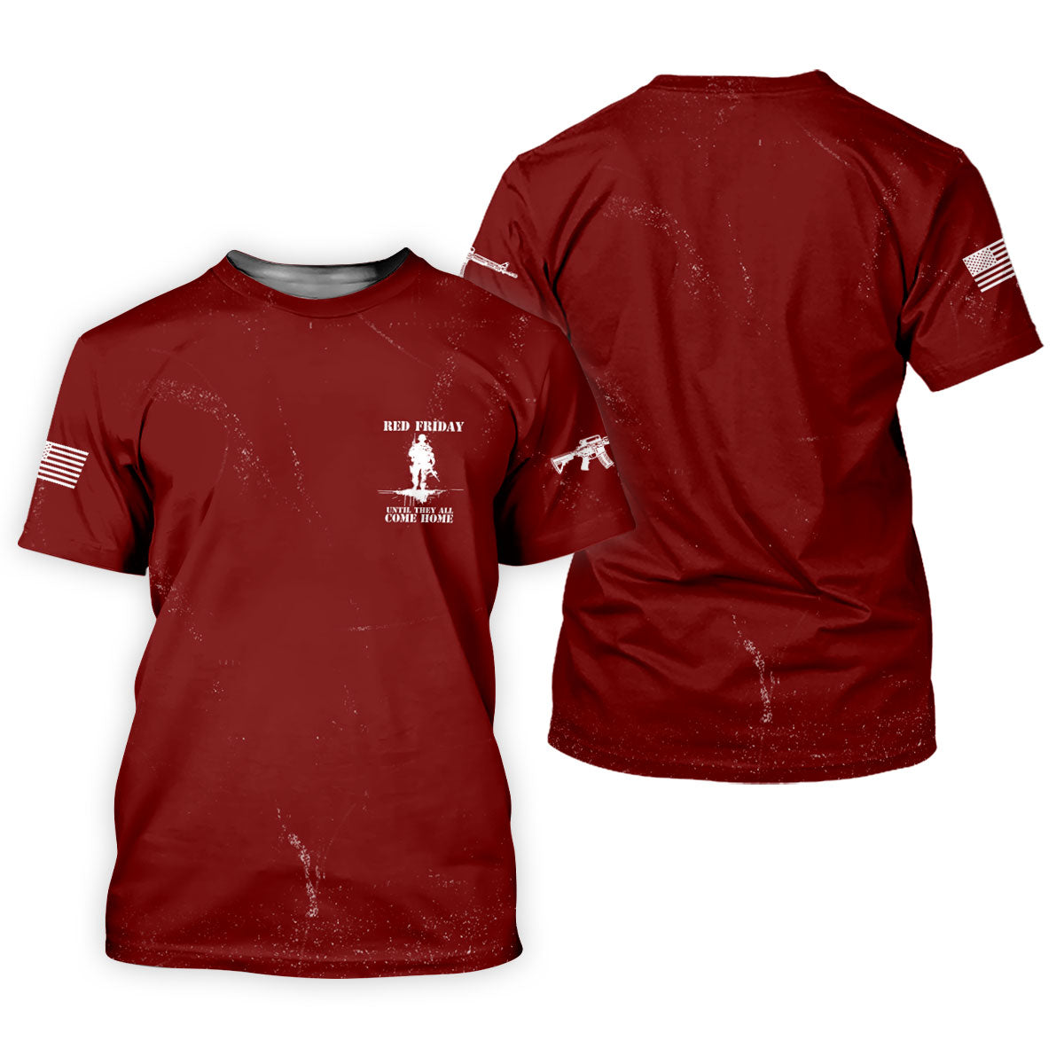 RED Friday Untill They All Come Home Red Golf Shirt, Veteran Memorial 250 Years Polo Shirts For Men