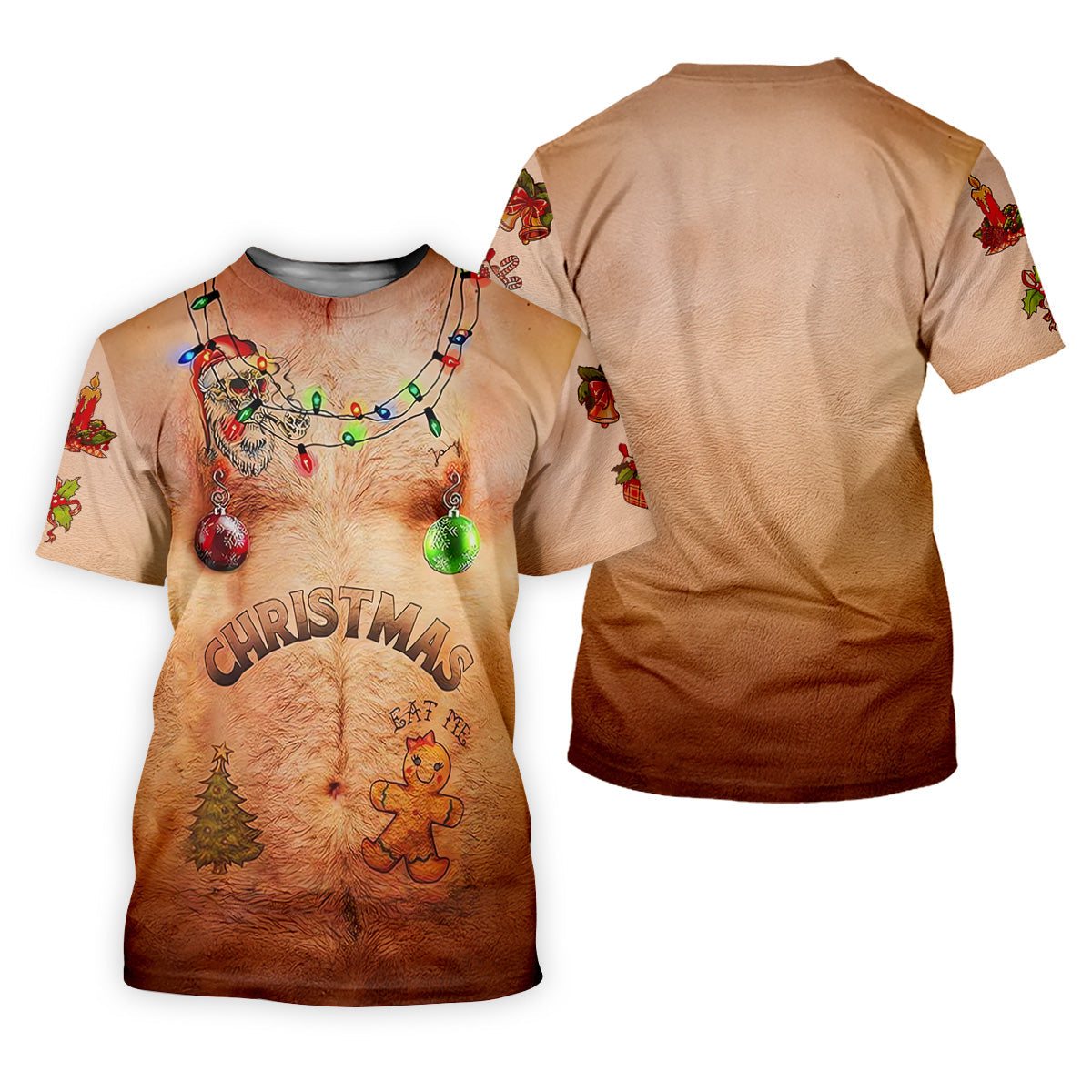 Eat Me Funny Christmas Golf Shirt, Fun Golf Shirts For Men, Unique Gift For Golfer, Polo Shirts For Men