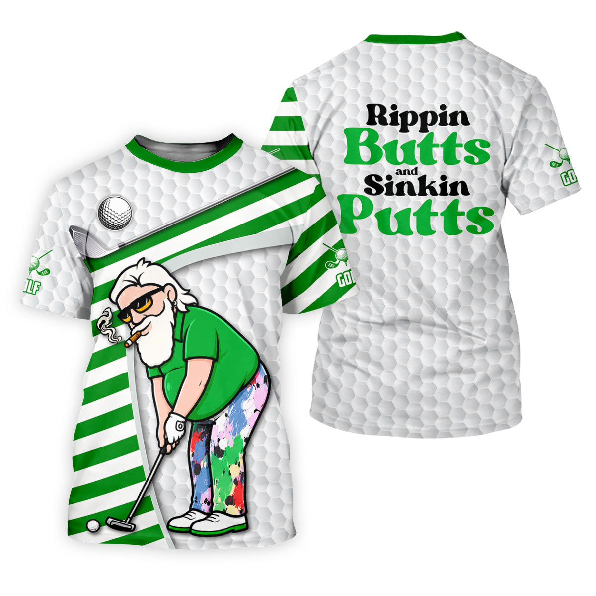 Funny Rippin Butts And Sinkin Putts Polo Shirt, Women’s Golf Polo, Golf Polo For Women