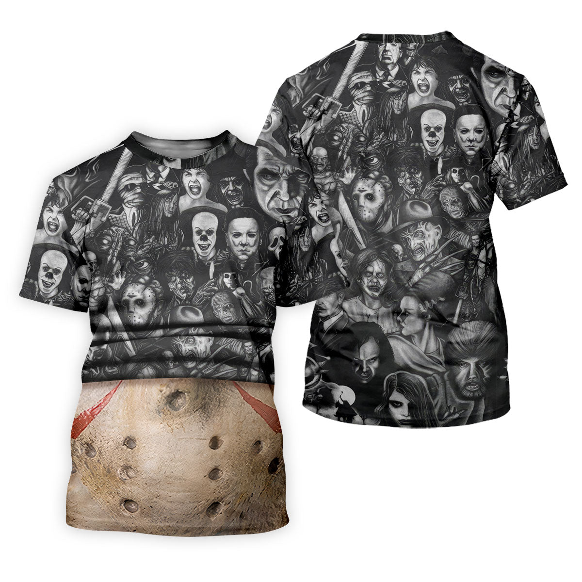 Hockey Mask Horror Character Halloween Polo Shirt, Women’s Golf Polo, Ladies Golf Shirts
