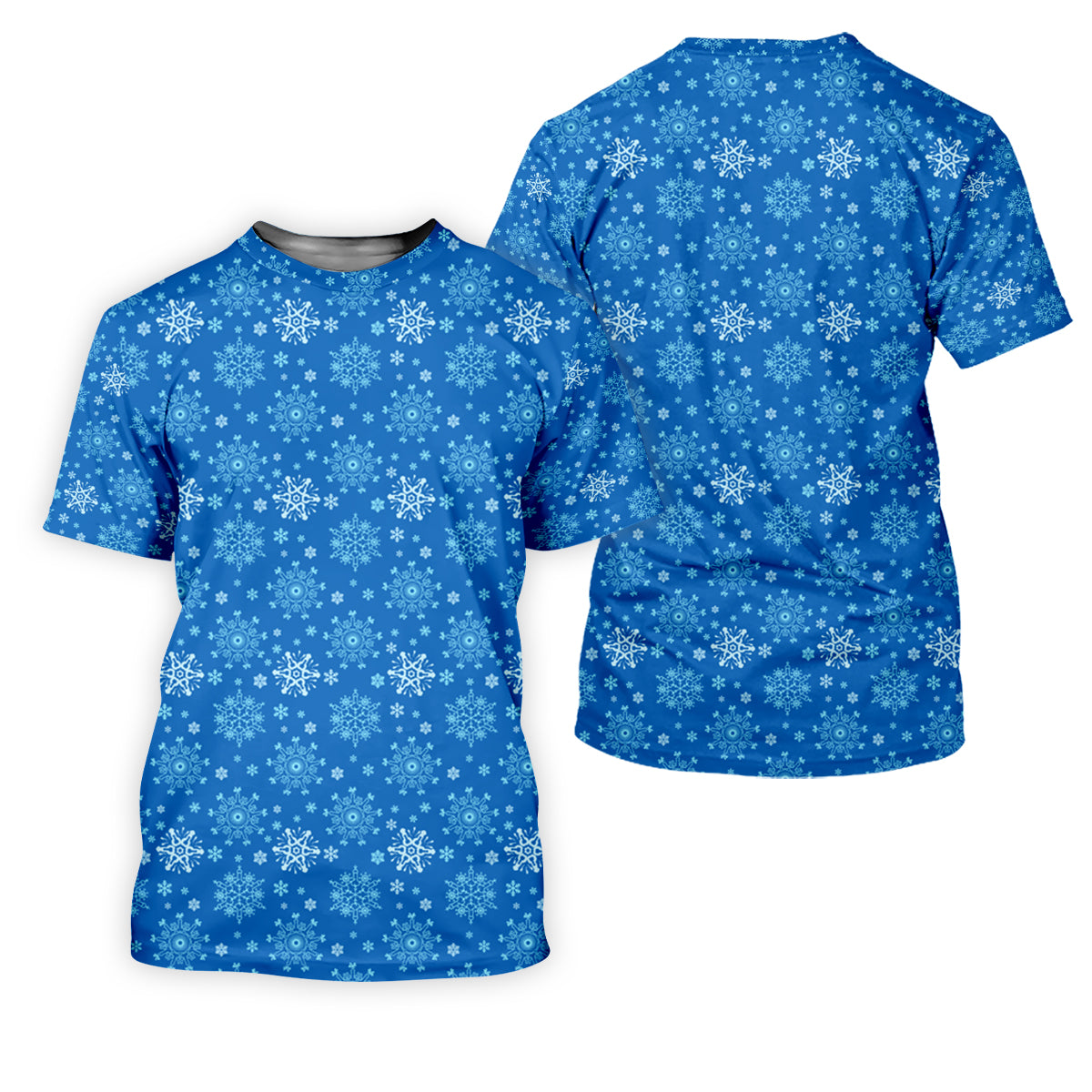 Dirty Funny Adult Humor Snowflakes Blue Golf Shirt, Fun Men's Golf Polos, Christmas Golf Shirt, Polo Shirts For Men