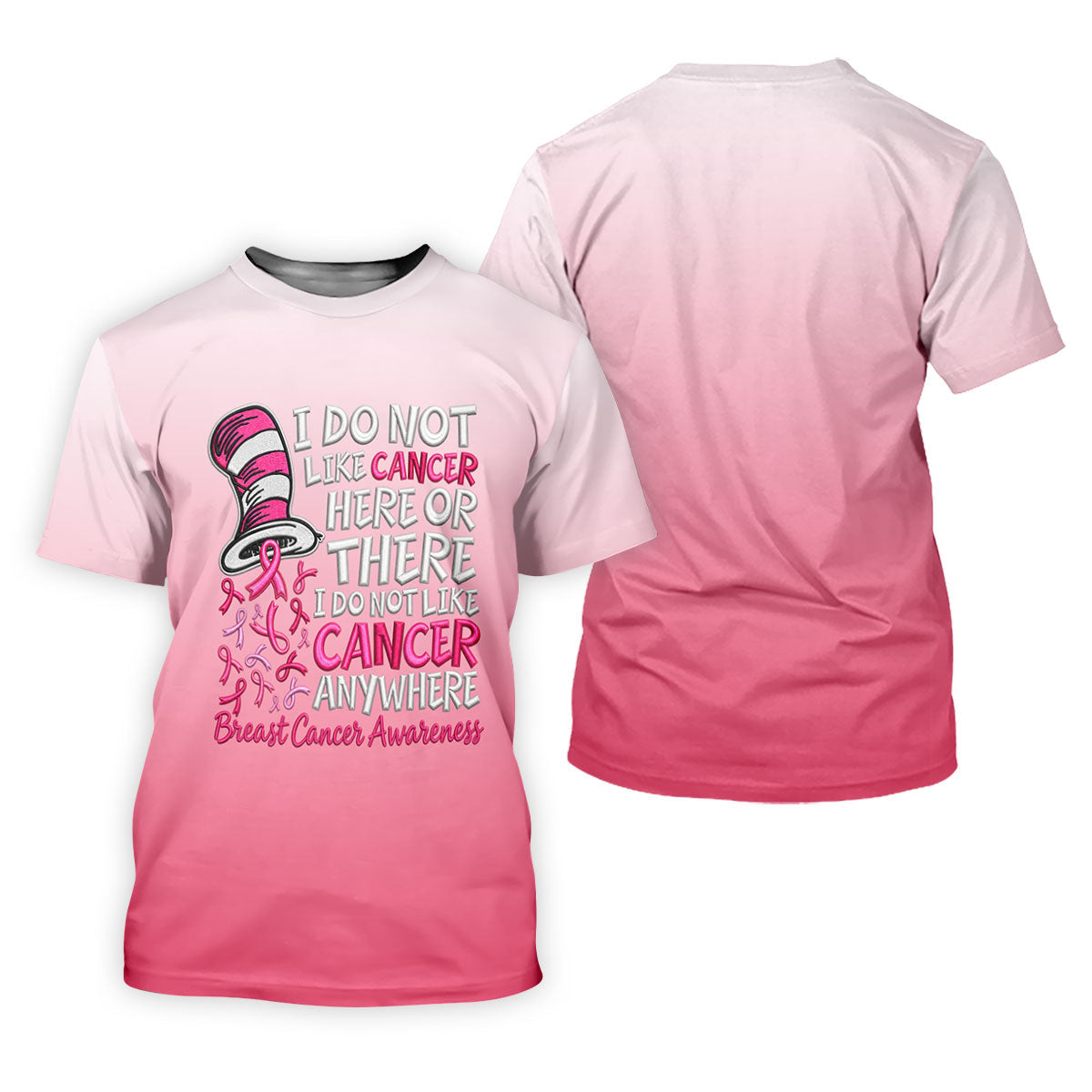 I Do Not Like Cancer Anywhere Breast Cancer Polo Shirt, Mens Golf Polo, Printed Golf Shirts