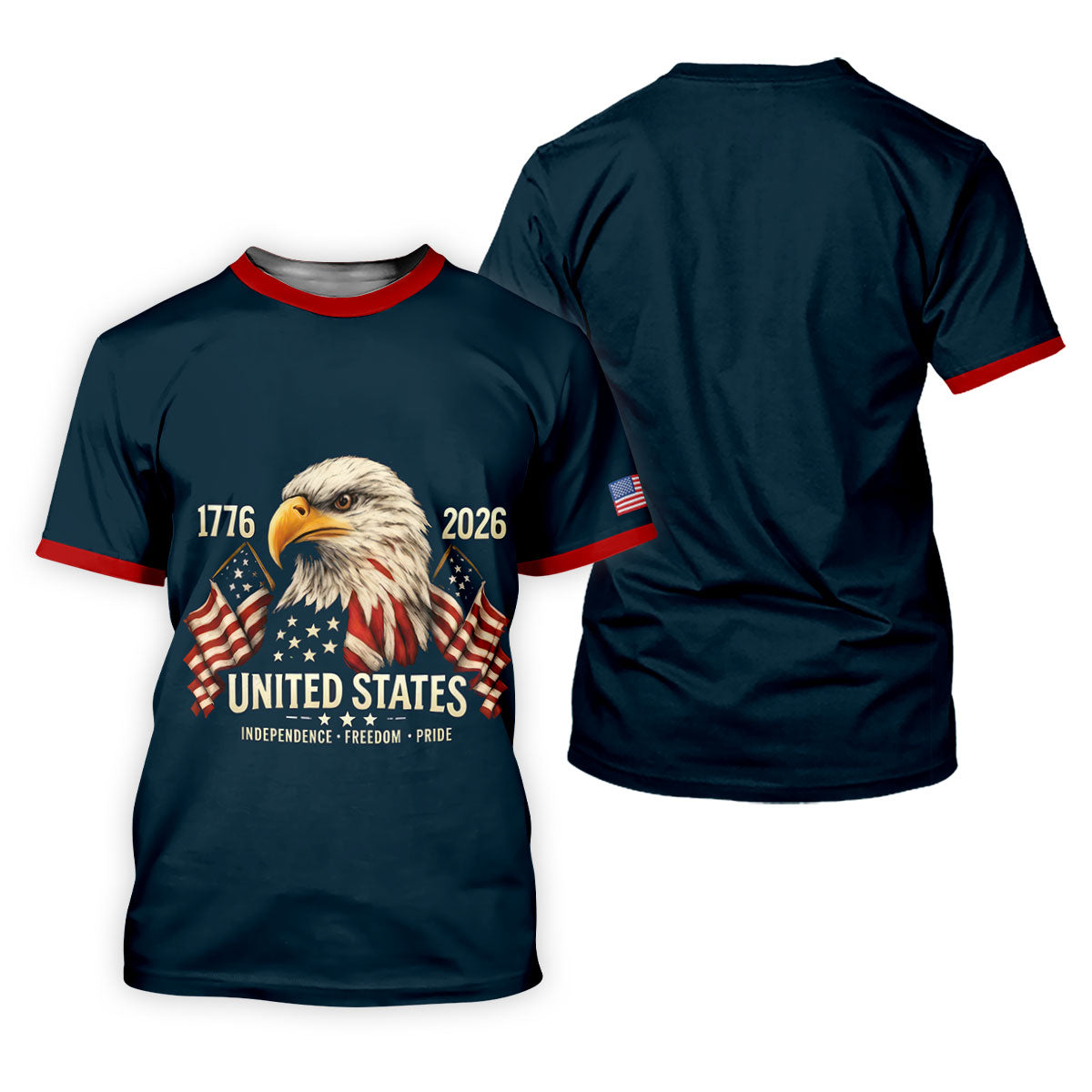 America Flag 250th 1776-2026 4th Of July Golf Shirt, Patriotic Golf Shirt, Golf Shirts For Women