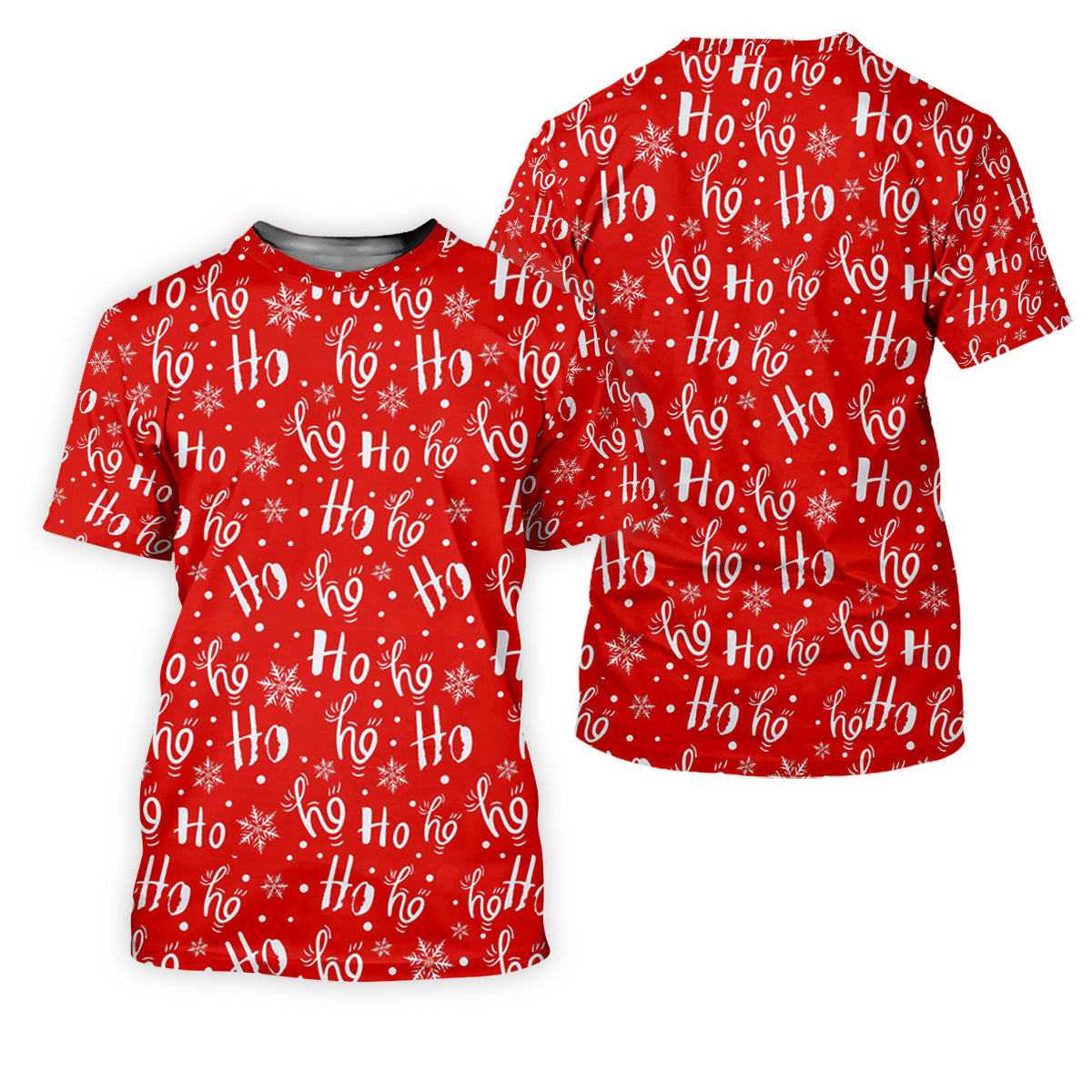 Ho Ho Ho Red Christmas Ladies Golf Tops, Fun Women's Golf Shirts, Christmas Golf Shirt, Golf Shirt For Women