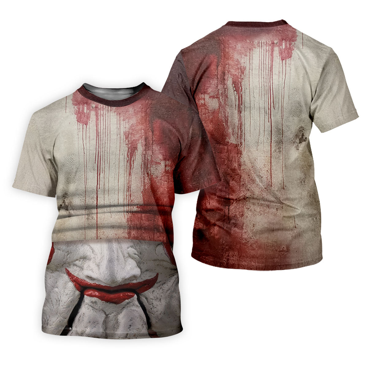Blood Drip Clown Horror Character Halloween Polo Shirt, Women's Golf Tops, Ladies Golf Top