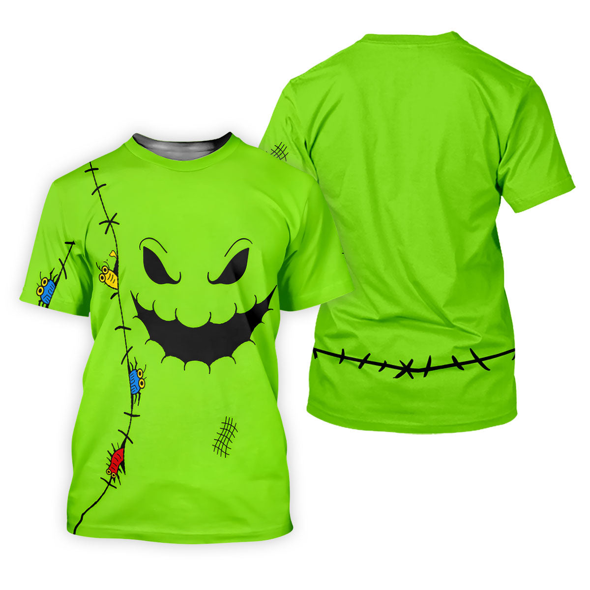 Halloween Monster Face Sleeveless Golf Polo Shirt, Women's Golf Tops, Golf Tops For Women