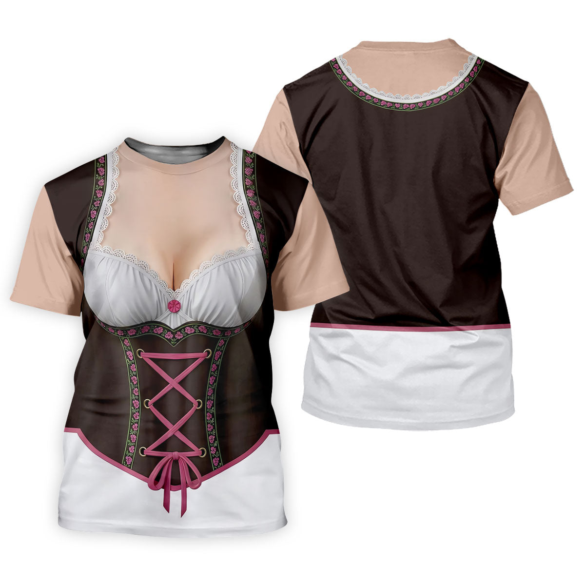 Funny Oktoberfest Costume Lederhosen Polo Shirt, Mens Golf Polo, Golf Shirts For Men