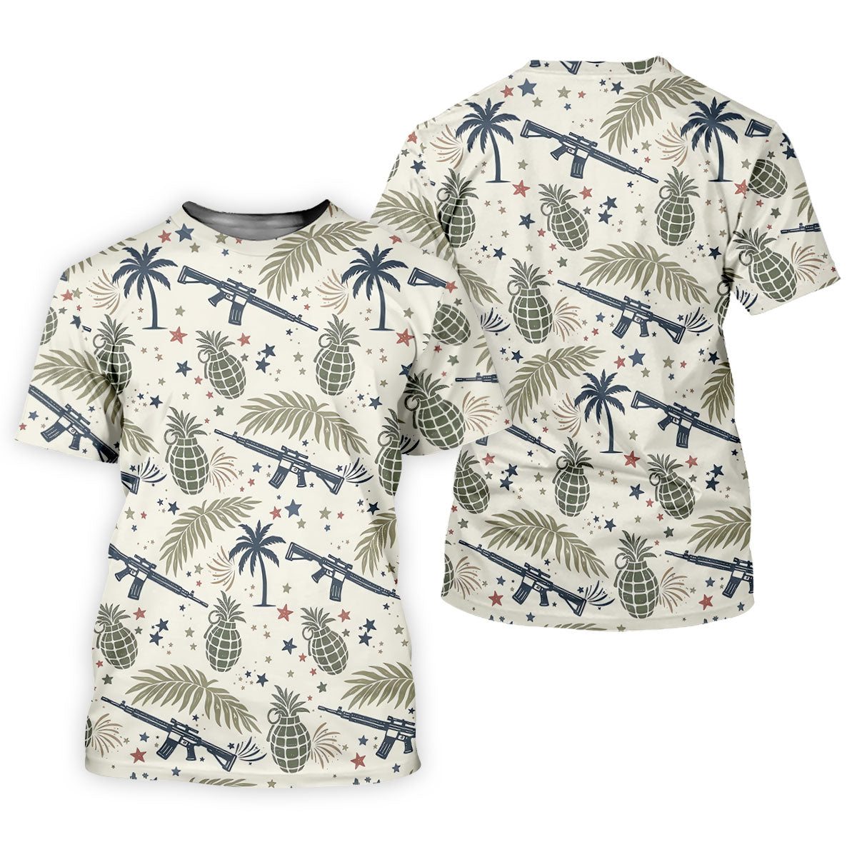 Pineapple Grenade 250 Years Tropical Theme Retro Golf Shirt, Patriotic 4th Of July Women's Golf Tops