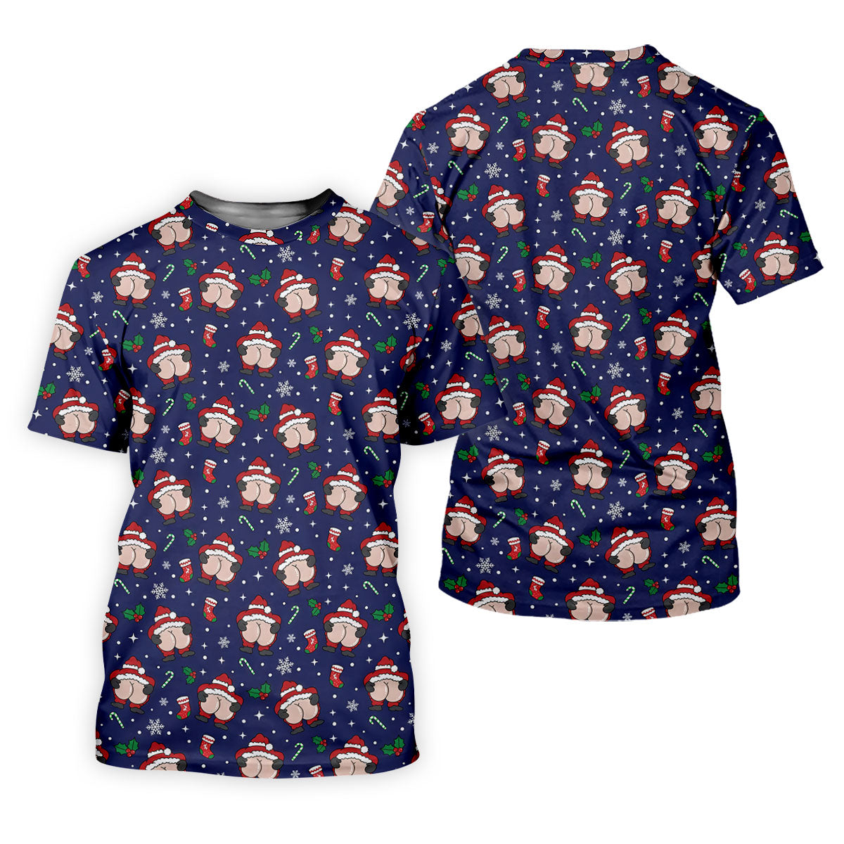Funny Santa Christmas Golf Tops For Men, Christmas Golf Shirt, Polo Shirts For Men, Golfing Apparel