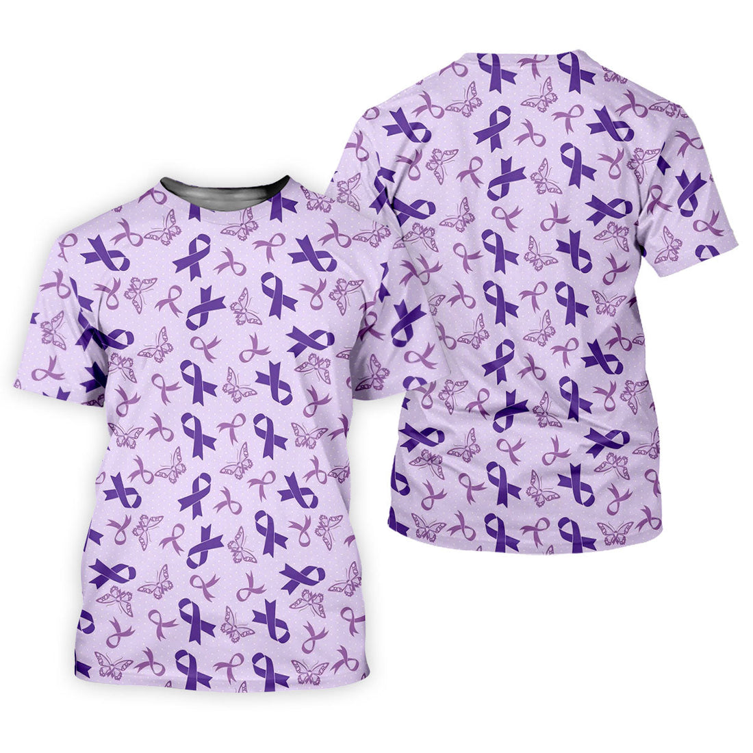 Breast Cancer Purple Ribbon Butterfly Polo Shirt, Womens Golf Polo, Breast Cancer Shirt