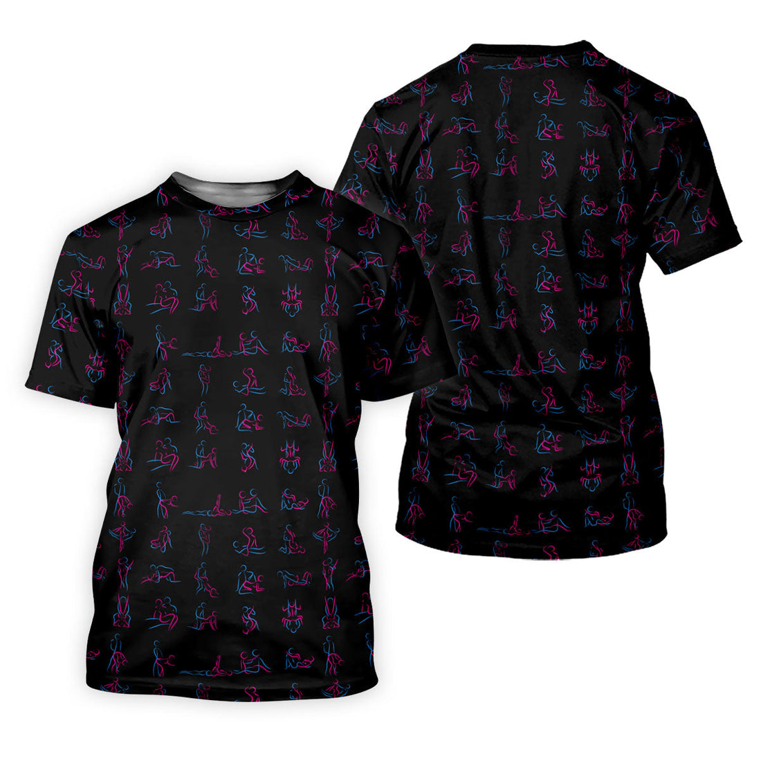 Funny Neon Couples Pattern Golf Polo Shirt, Ladies Golf Shirts, Golf Polo For Women