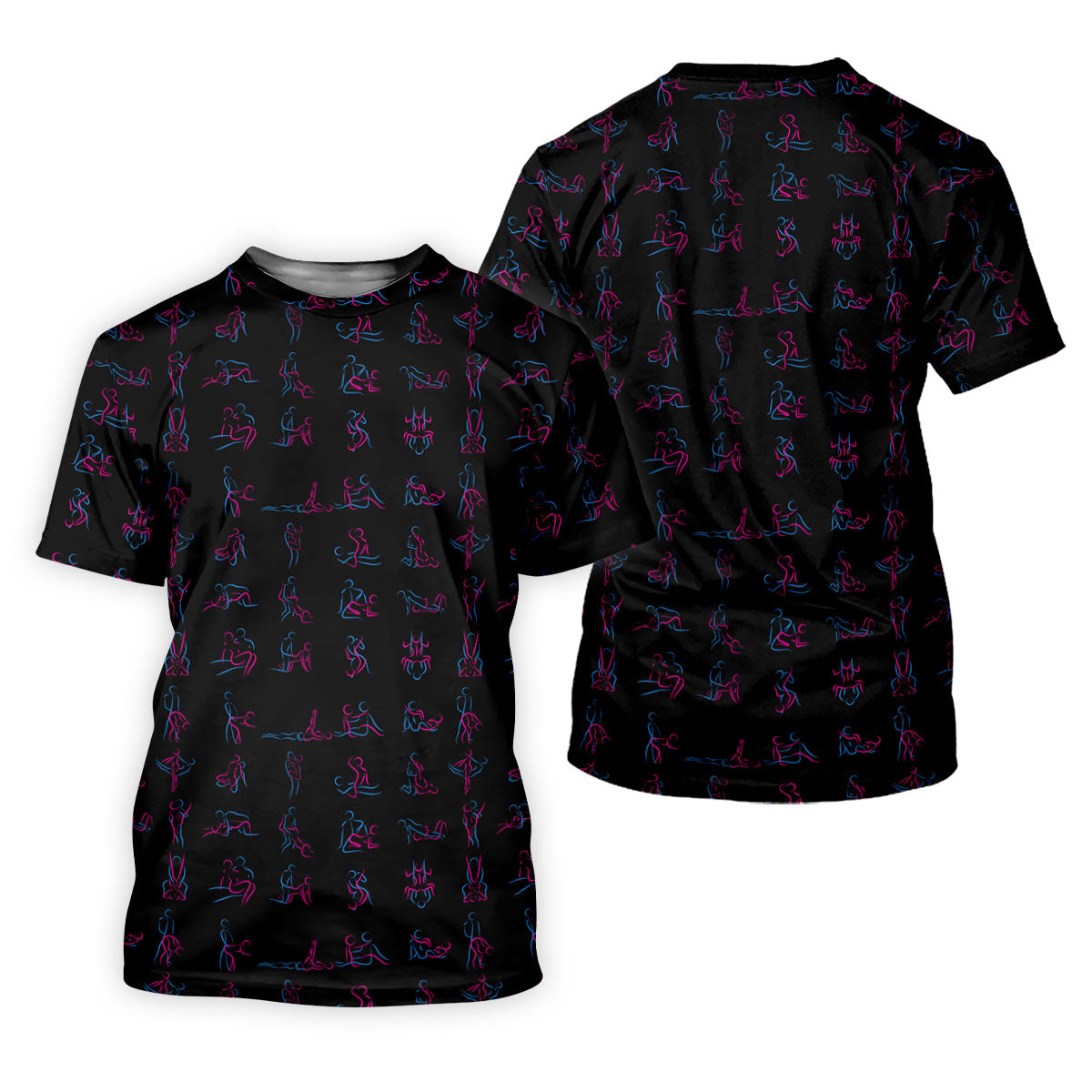 Funny Neon Couples Pattern Golf Polo Shirt, Ladies Golf Shirts, Golf Polo For Women