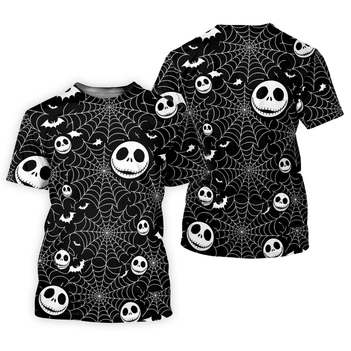 Black Horror Character Spider Web Pattern Golf Polo Shirt, Women's Golf Polo, Ladies Golf Shirts