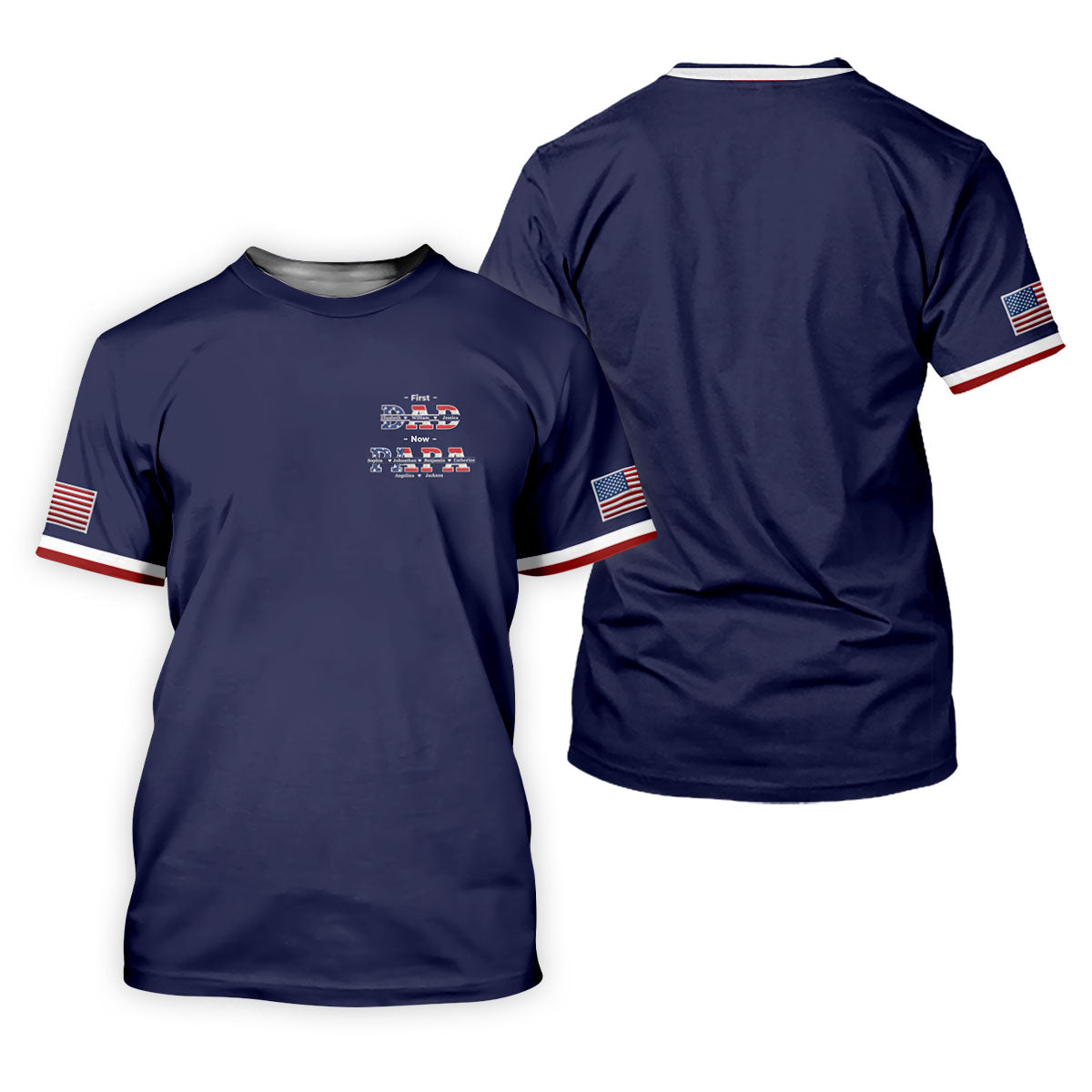 Navy First Dad Now Grandpa Golf Polo Shirt, Women’s Golf Apparel, Golf Shirts For Women