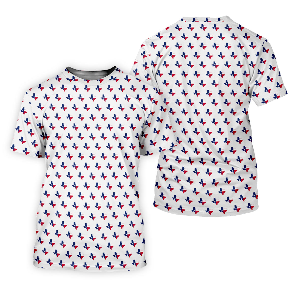 Texas Flag State Pattern Golf Polo Shirt, Men's Golf Shirt, Hawaiian Golf Shirt