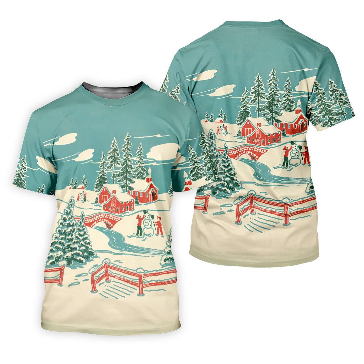 Christmas Winter Village Snowman Golf Polo Shirt, Women’s Golf Polo, Golf Tops For Women
