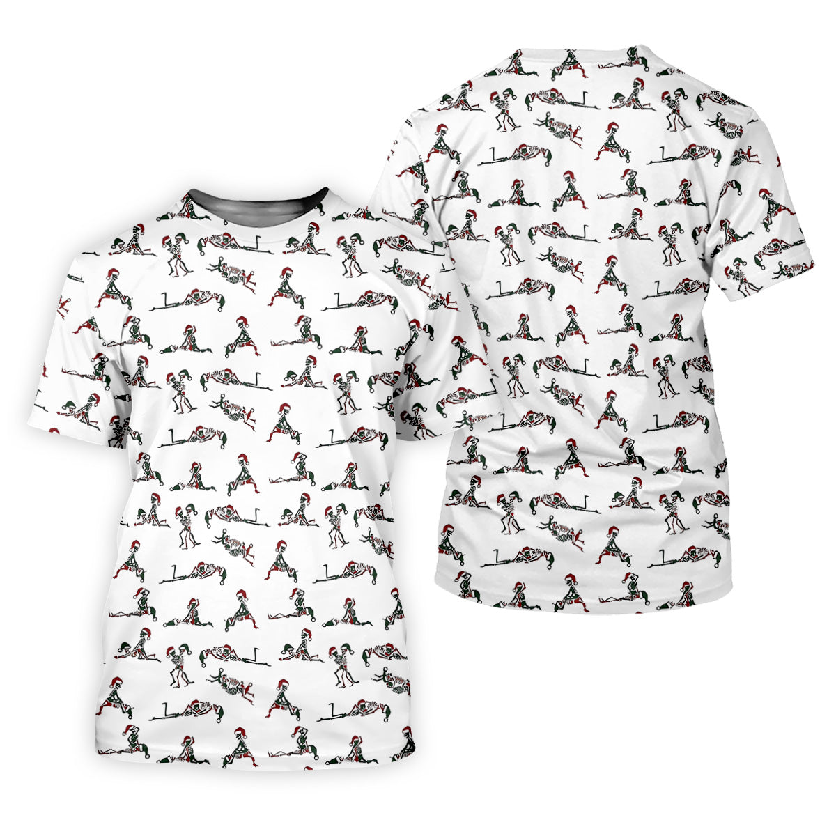 Funny Skeleton Christmas Golf Shirt, Fun Golf Shirts For Men, Polo Shirts For Men, Golf Gift For Men