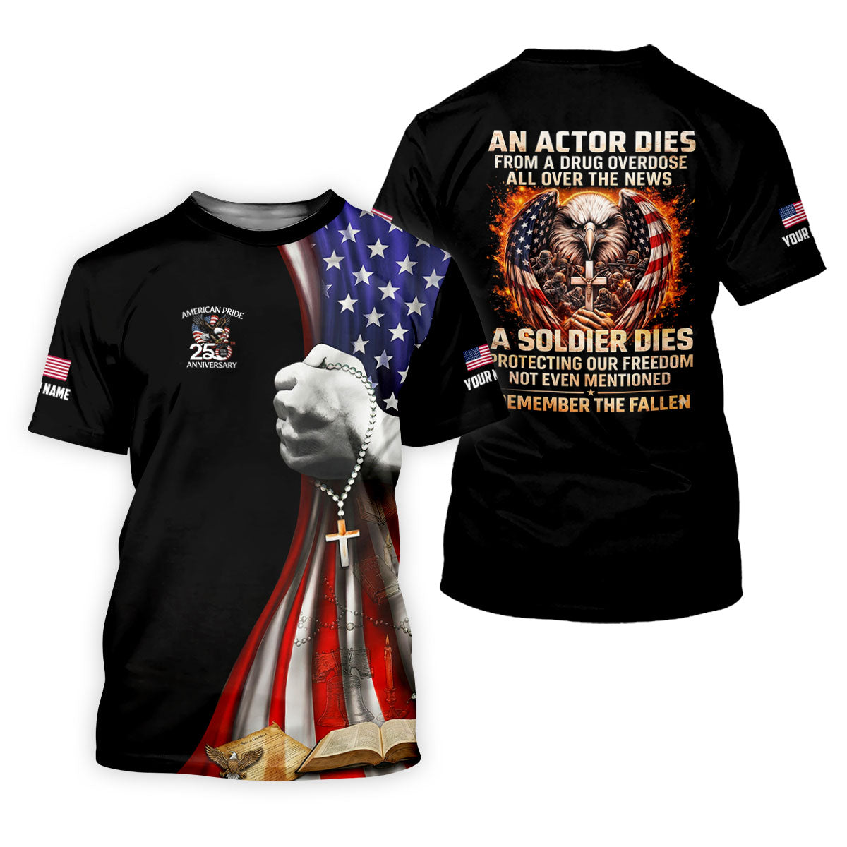 Remember The Fallen Veteran Memorial Patriotic 4th Of July Golf Shirt, 250th Anniversary Golf Shirt For Women