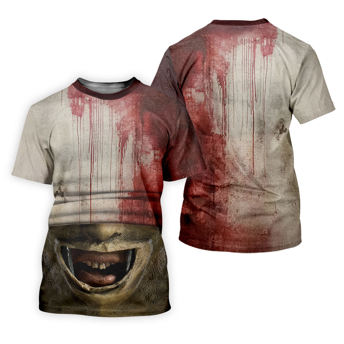 Leather Mask Horror Character Halloween Polo Shirt, Mens Golf Shirts, Printed Golf Shirts