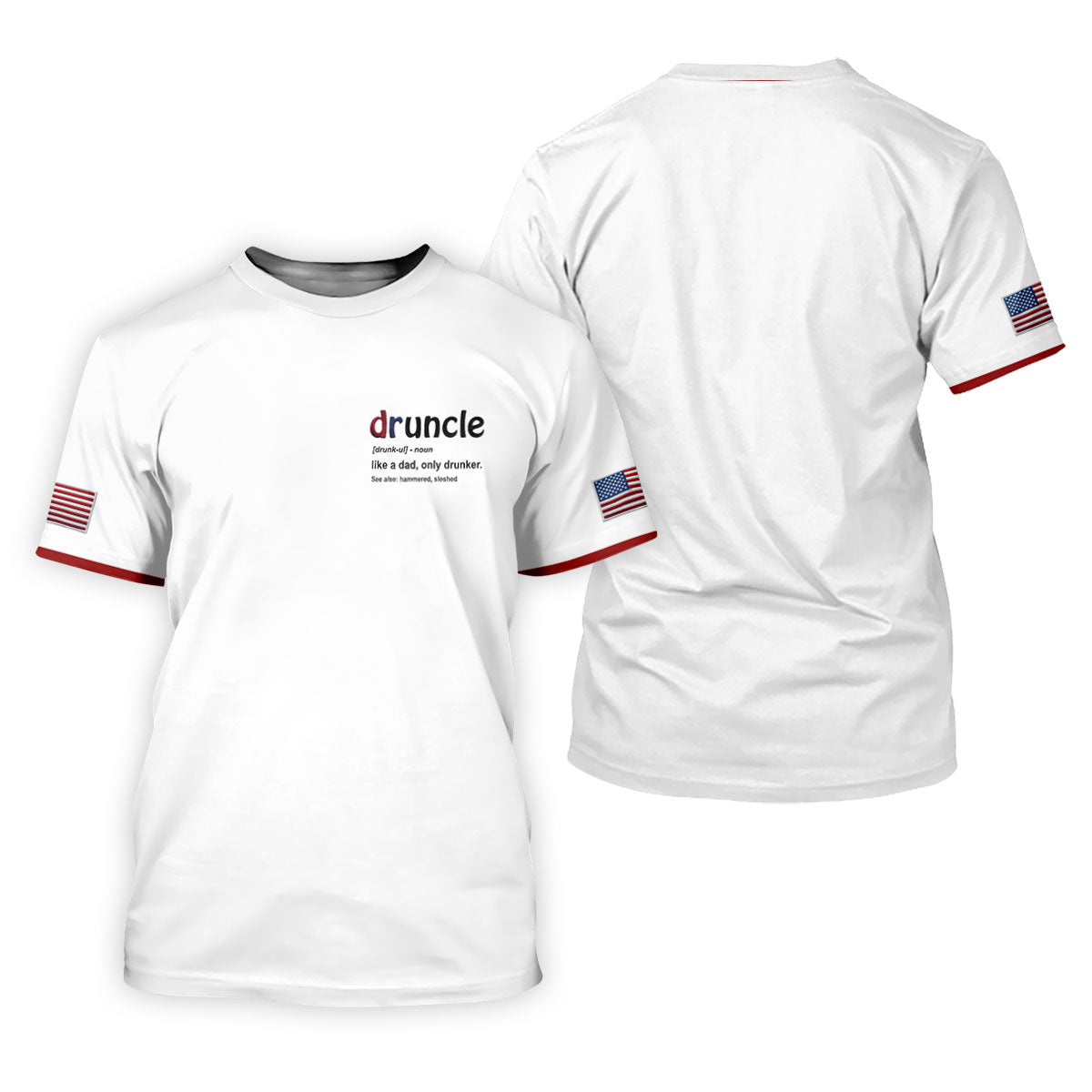 Druncle Like A Dad Only Drunker Father's Day Golf Shirt, Men's Funny Golf Shirts, Golf Gift For Dad