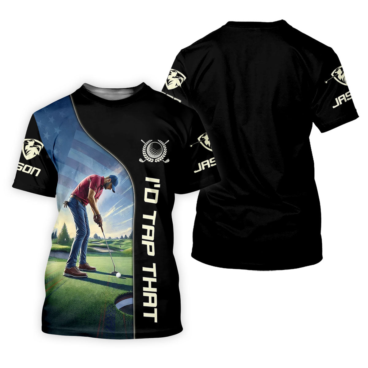 I'd Tap That 250th Anniversary Patriotic Golf Shirt, 4th Of July Golf Shirts For Men