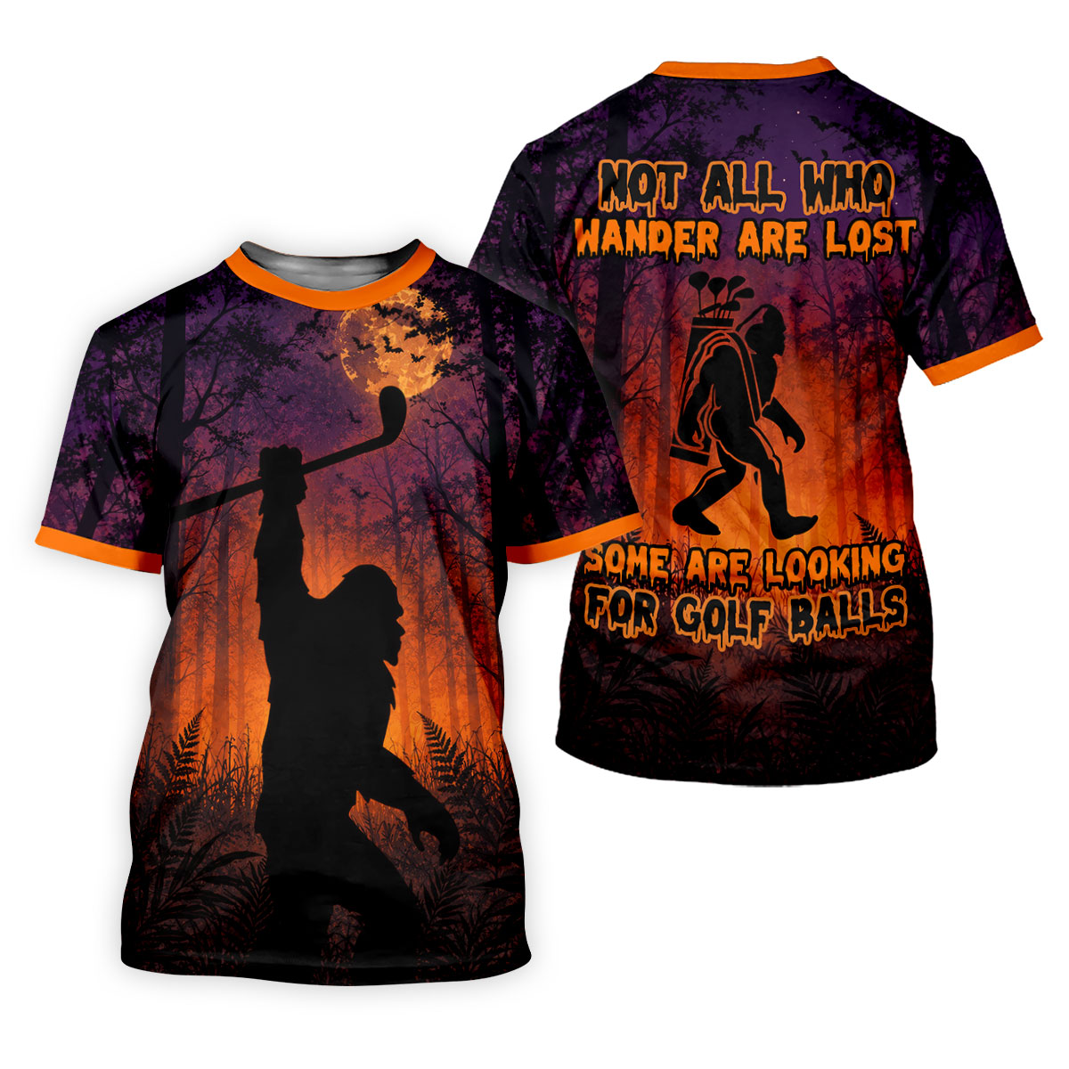 Not All Who Wander Are Lost Golf Polo Shirt, Men's Golf Shirt, Hawaiian Golf Shirt