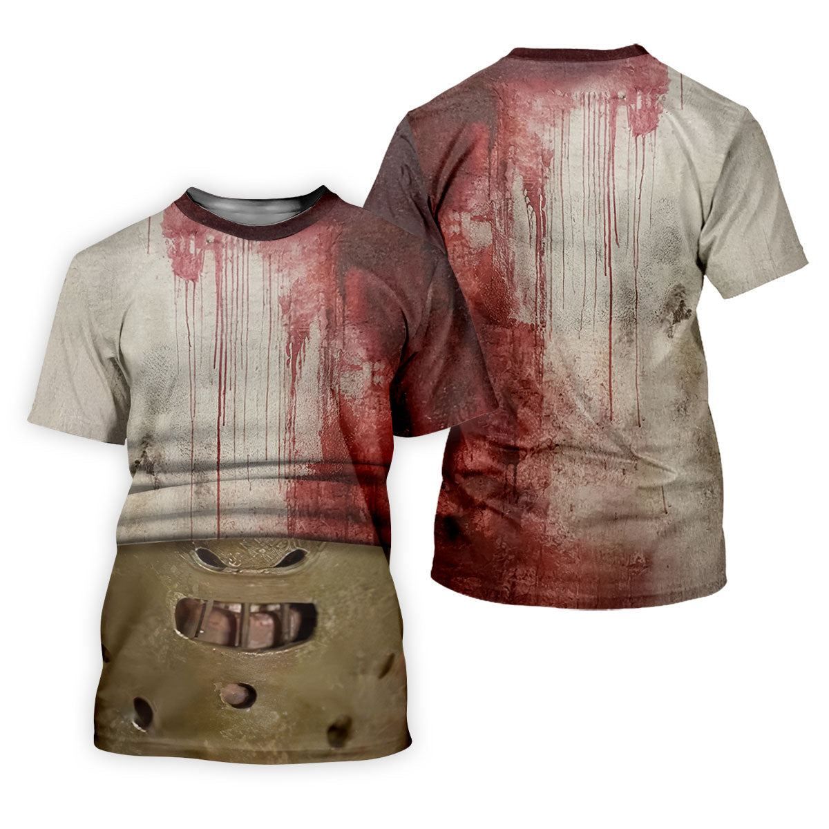 Muzzle Mask Horror Character Halloween Polo Shirt, Golf Shirts For Men, Mens Golf Shirts