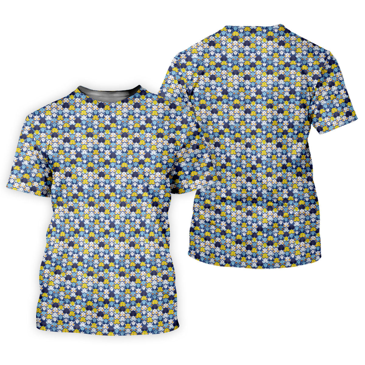 Funny Beer Pretzel Cleavage Pattern Golf Polo Shirt, Womens Golf Tops, Ladies Golf Top