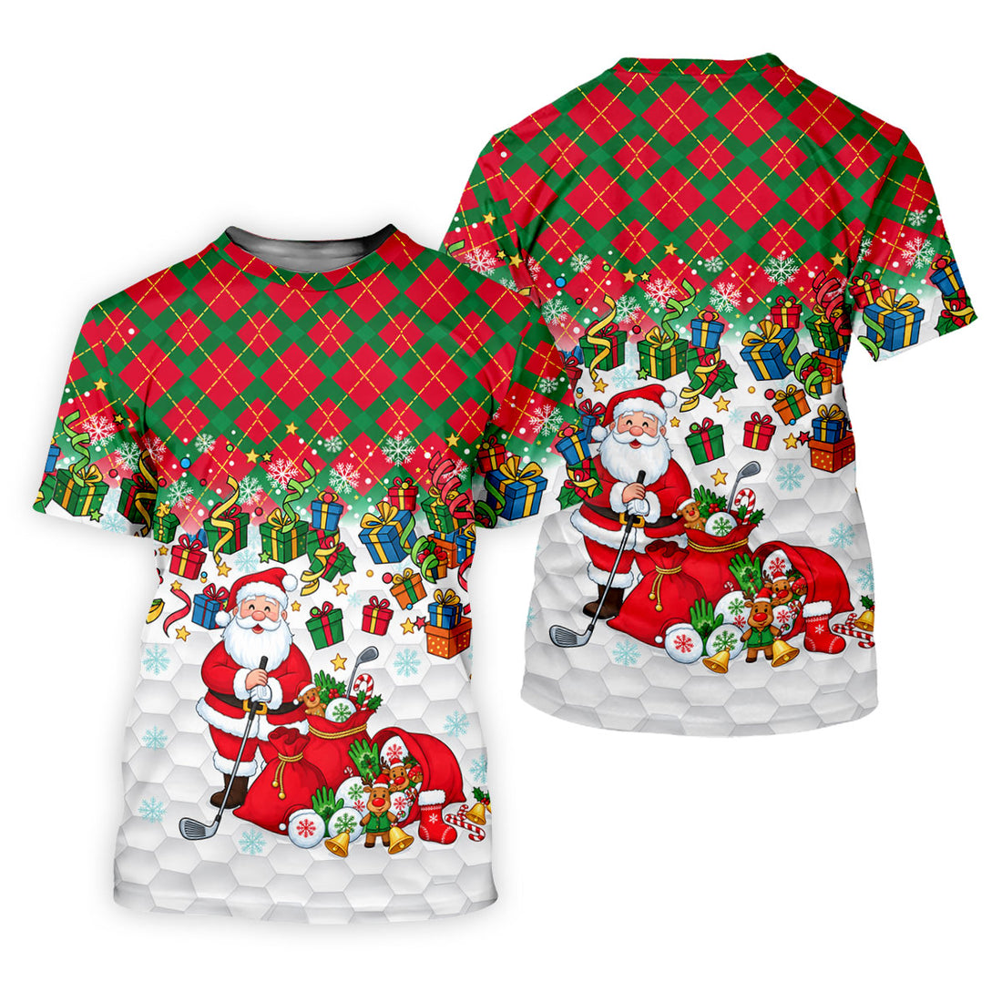 Christmas Santa Golfer and Gifts Polo Shirt, Women’s Golf Polo, Golf Shirts For Women