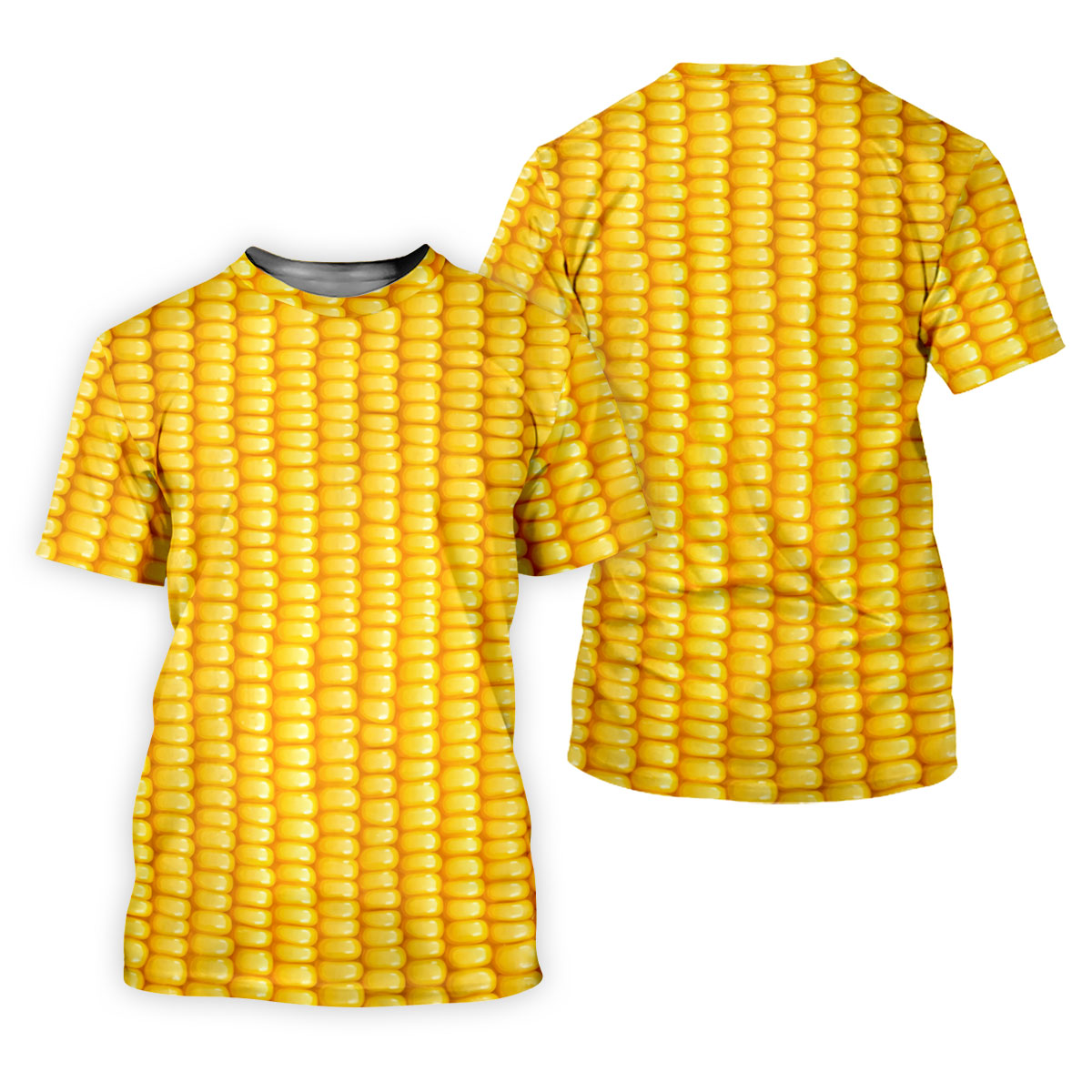 Realistic Sweet Corn Cob Print Design Golf Shirt, Women's Golf Shirt, Hawaiian Golf Shirt, Golf Polo For Women