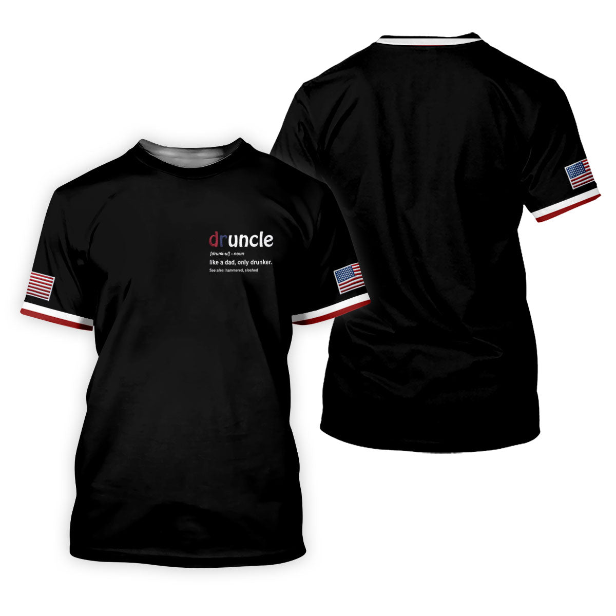 Druncle Like A Dad Only Drunker Father's Day Golf Shirt, Men's Funny Golf Shirts, Golf Gift For Dad