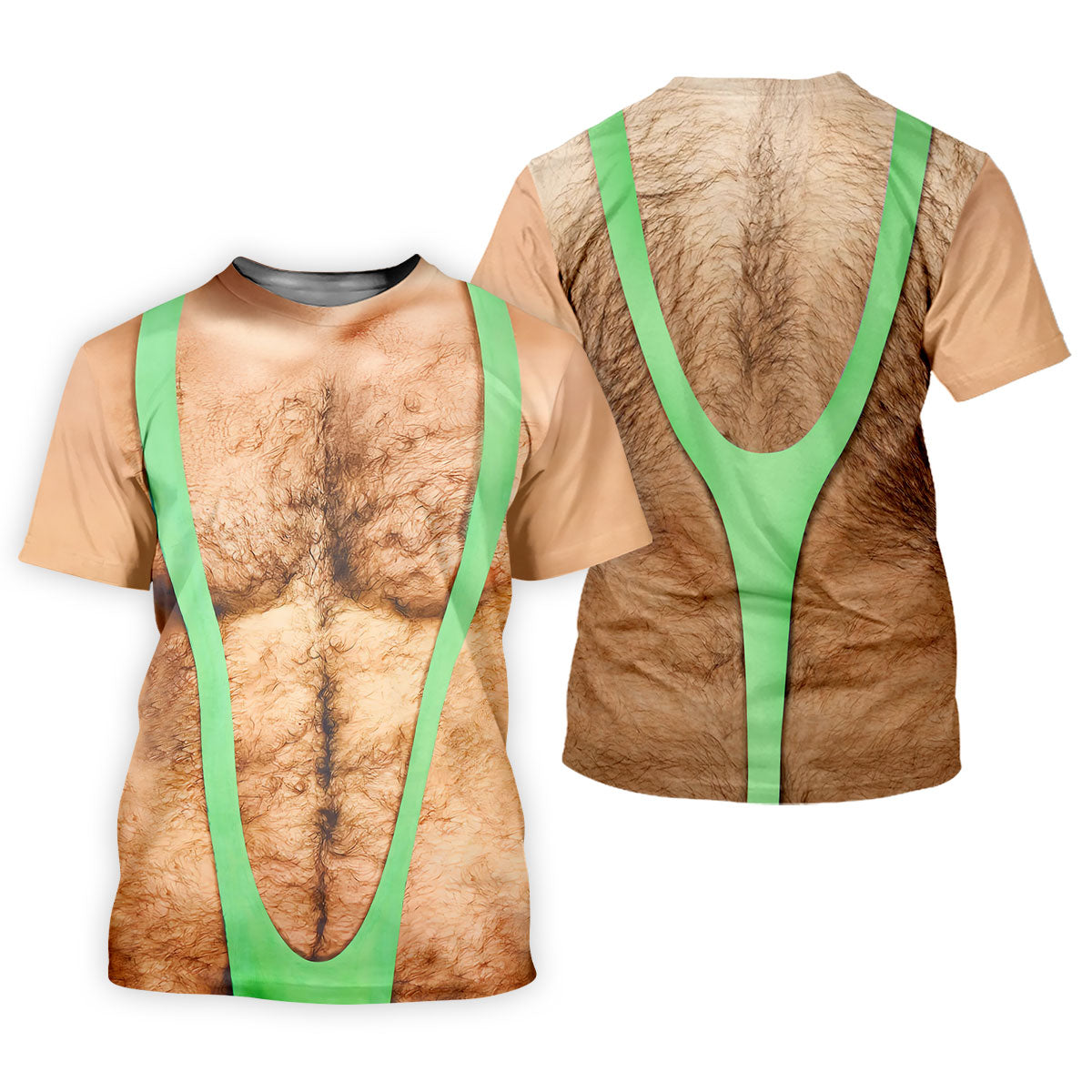 Funny Hairy Chest Illusion Golf Polo Shirt, Golf Polo Shirts For Men, Mens Golf Apparel