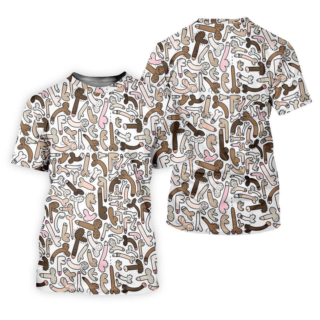 Funny Adult Doodle Novelty Pattern Polo Shirt, Womens Golf Polo, Golf Shirts For Women