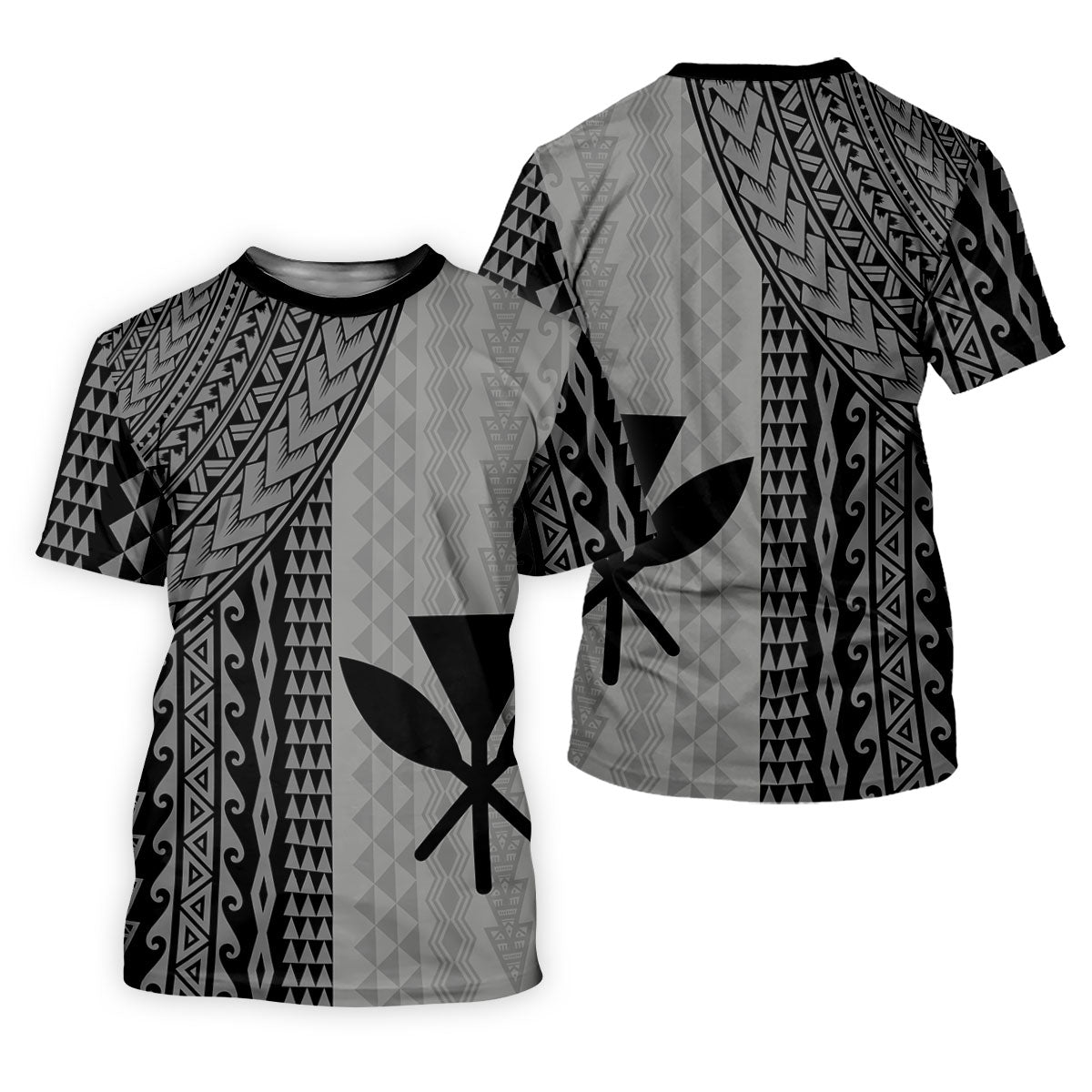Polynesian Tribal Pattern Vintage Golf Shirt, Hawaiian Golf Shirt, Polo Shirts For Men