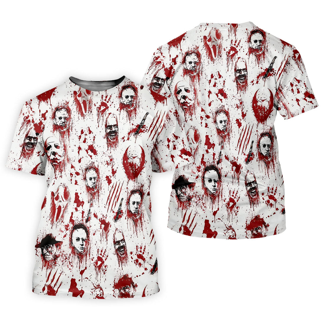 Bloody Horror Character Halloween Golf Shirt, Women's Golf Tops, Golf Shirts For Women