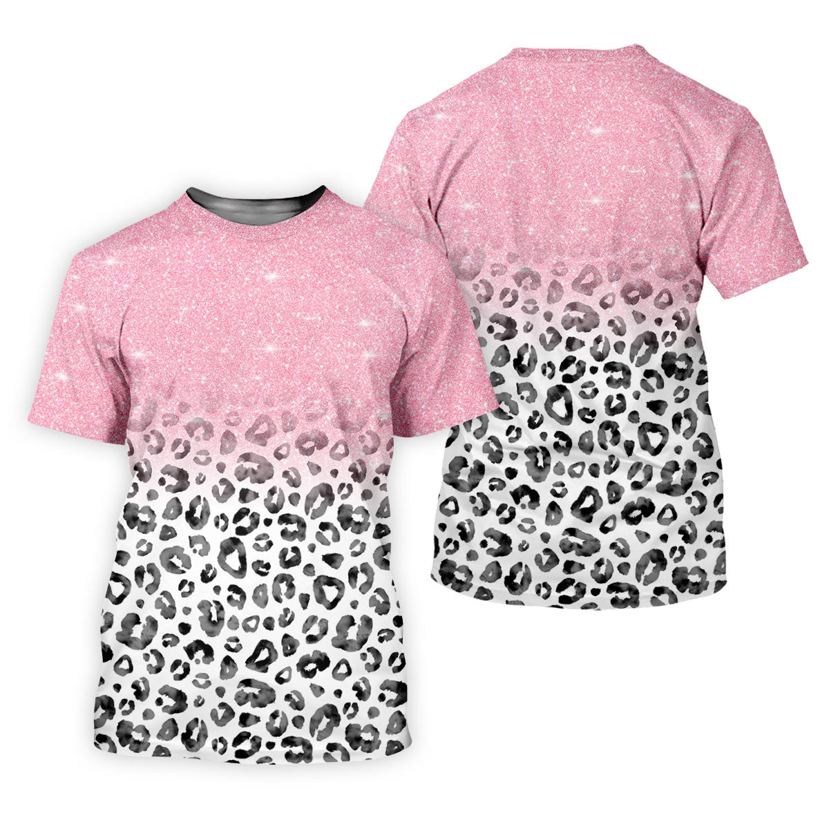 Pink Leopard Men's Golf Shirt, Pink Golf Shirt, Breast Cancer Awareness Shirt, Golf Shirts For Men