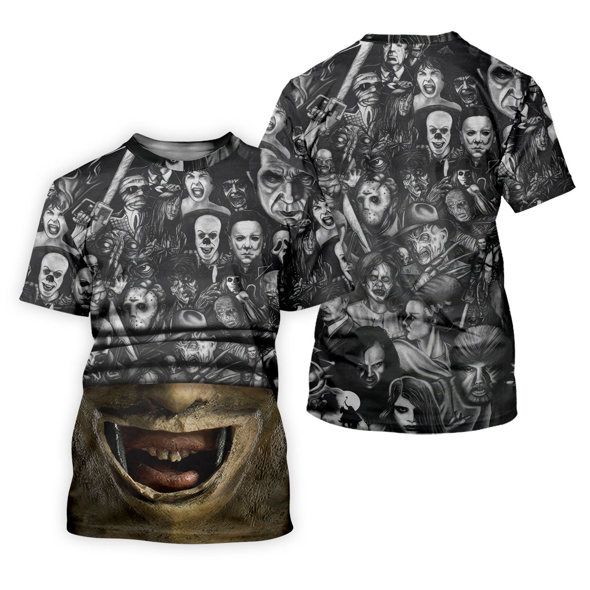 Leather Mask Horror Character Halloween Polo Shirt, Mens Polo Shirts, Golf Apparel For Men