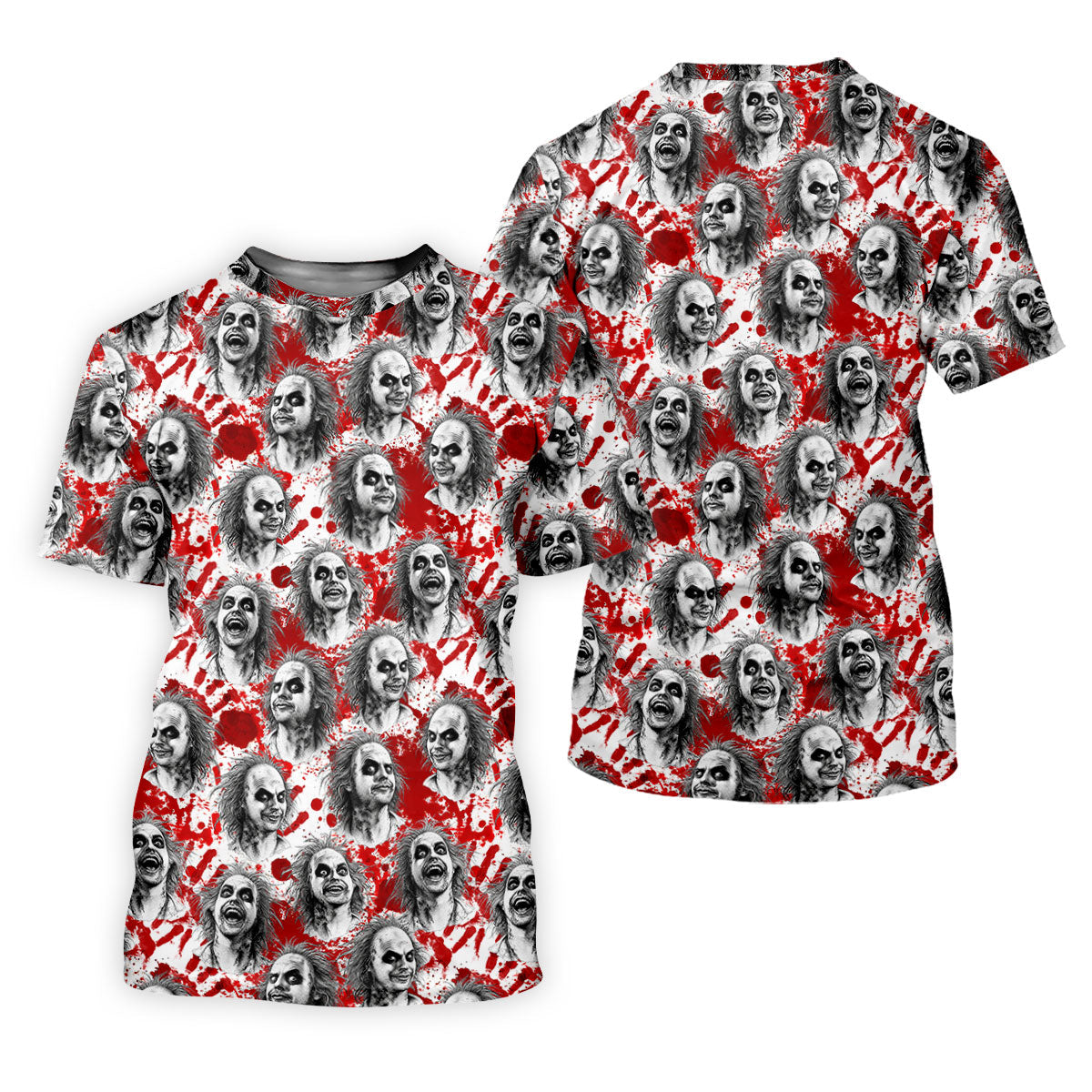 Halloween Horror Character Faces Polo Shirt, Polo Shirts For Men, Mens Golf Shirts