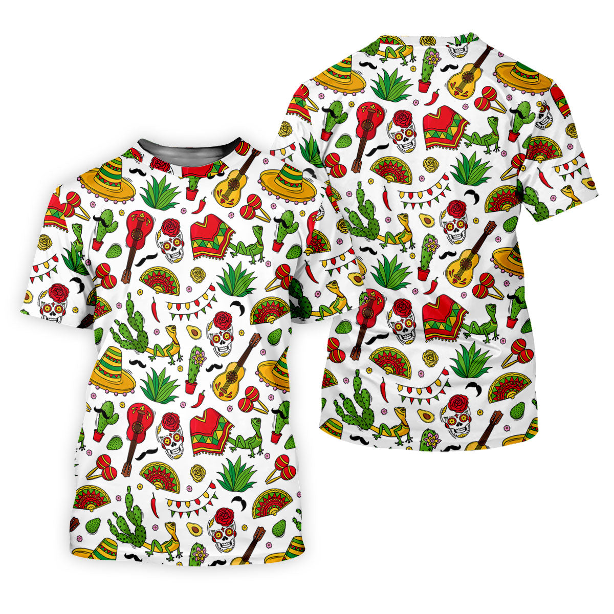 Mexican Instruments Funny Cacti Ladies Golf Tops, Cinco De Mayo Celebration Golf Shirt For Women