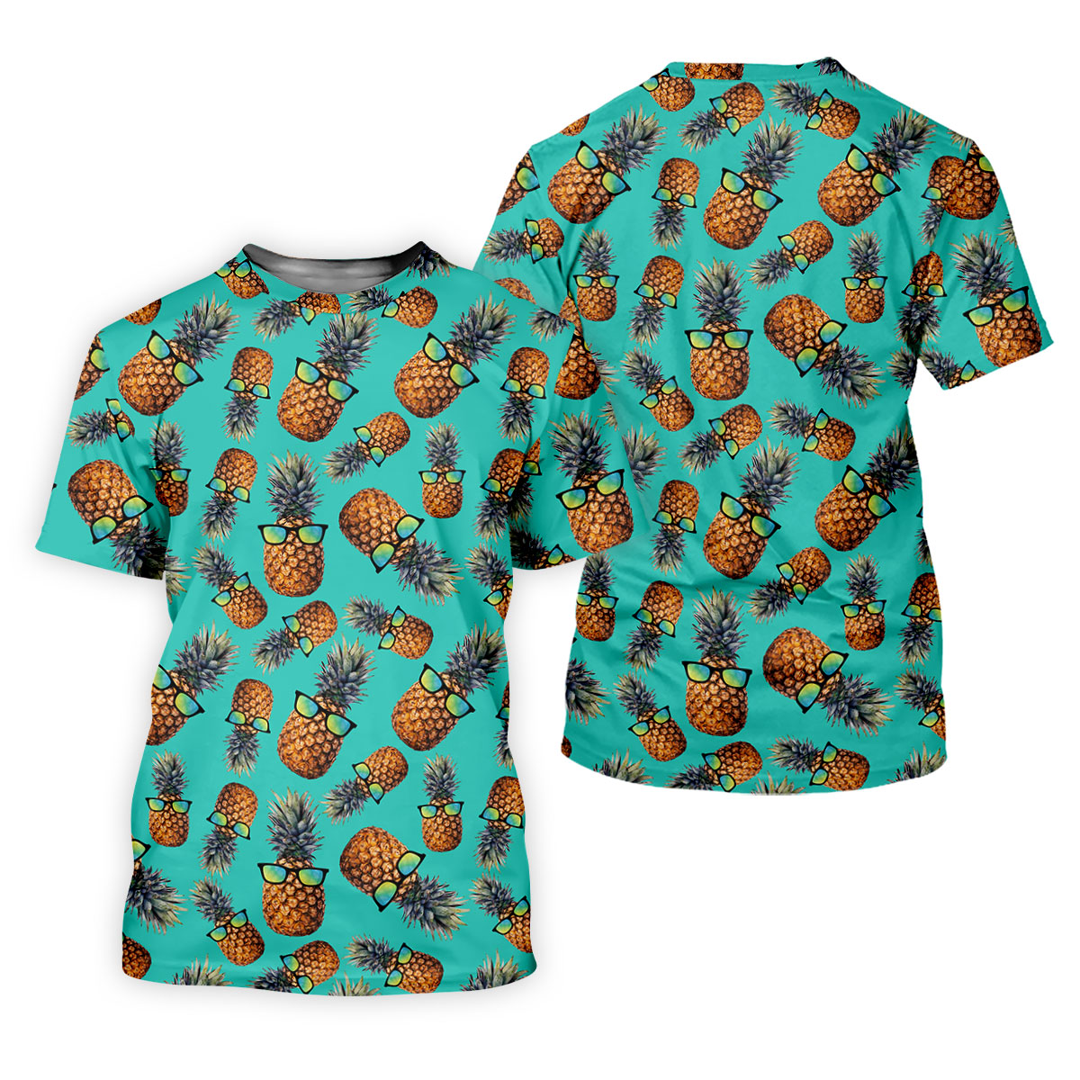Cool Pineapple Tropical Theme Hawaiian Golf Shirt, Golf Shirt For Women, Golfing Apparel