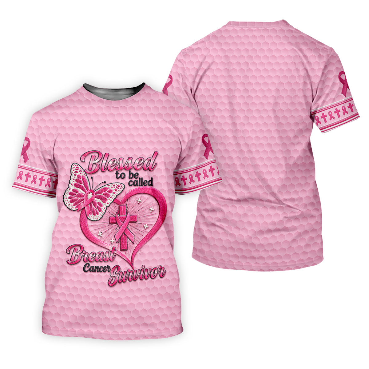 Blessed To Be Called Breast Cancer Survivor Golf Shirt, Mens Golf Polo, Golf Shirts For Men