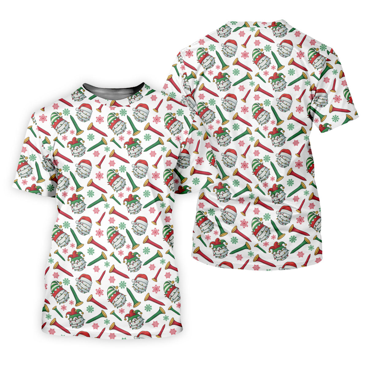 Funny Golf Ball Christmas Golf Shirt, White Polo Women, Ladies Golf Shirts, Golfing Apparel