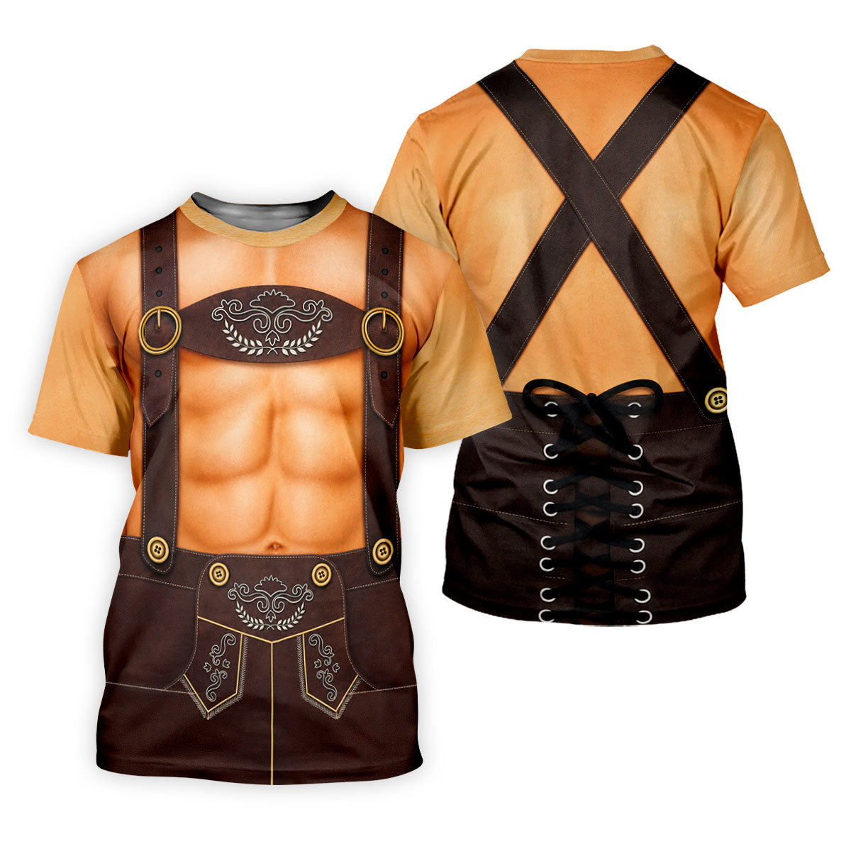 Funny Lederhosen Oktoberfest Costume Polo Shirt, Golf Shirts For Women, Women’s Golf Apparel