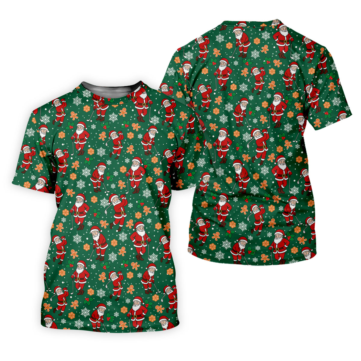 Golfing Santa Fun Golf Shirts For Men, Christmas Golf Shirt, Polo Shirts For Men, Golf Gift For Men