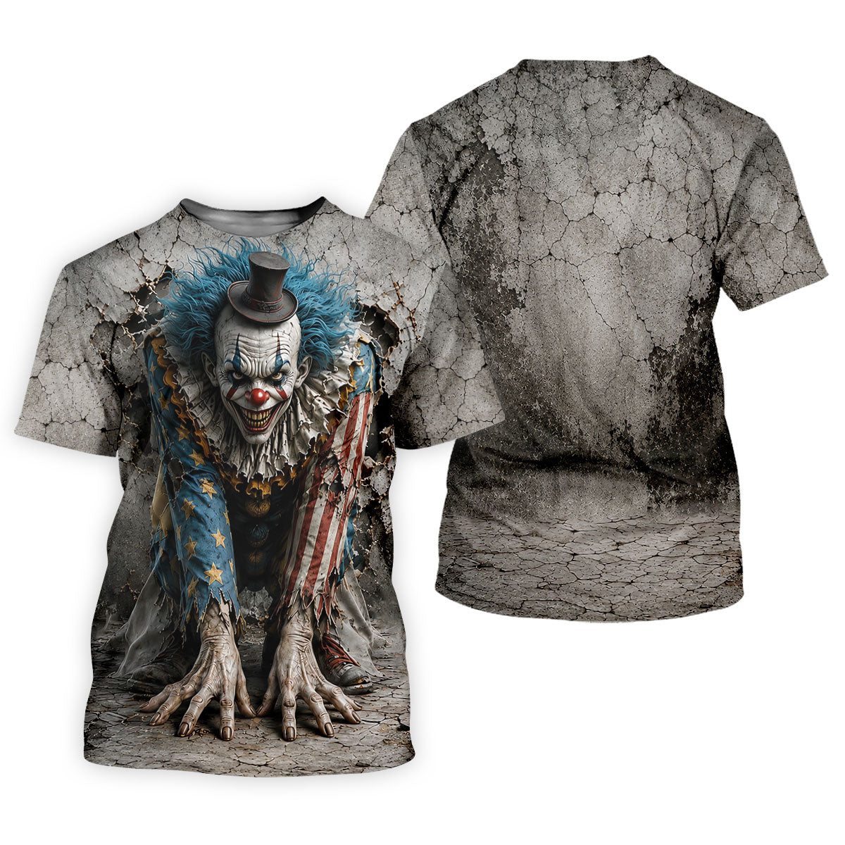 Cracked Wall Horror Character Halloween Shirt, Printed Golf Shirt, Golf Polo For Women
