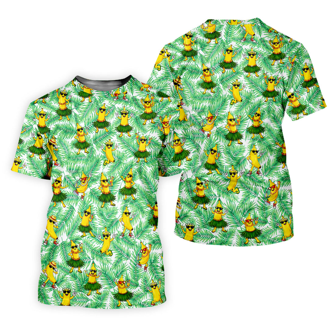 Funny Hula Banana Tropical Hawaiian Golf Shirt, Golf Polo For Women, Printed Golf Shirt