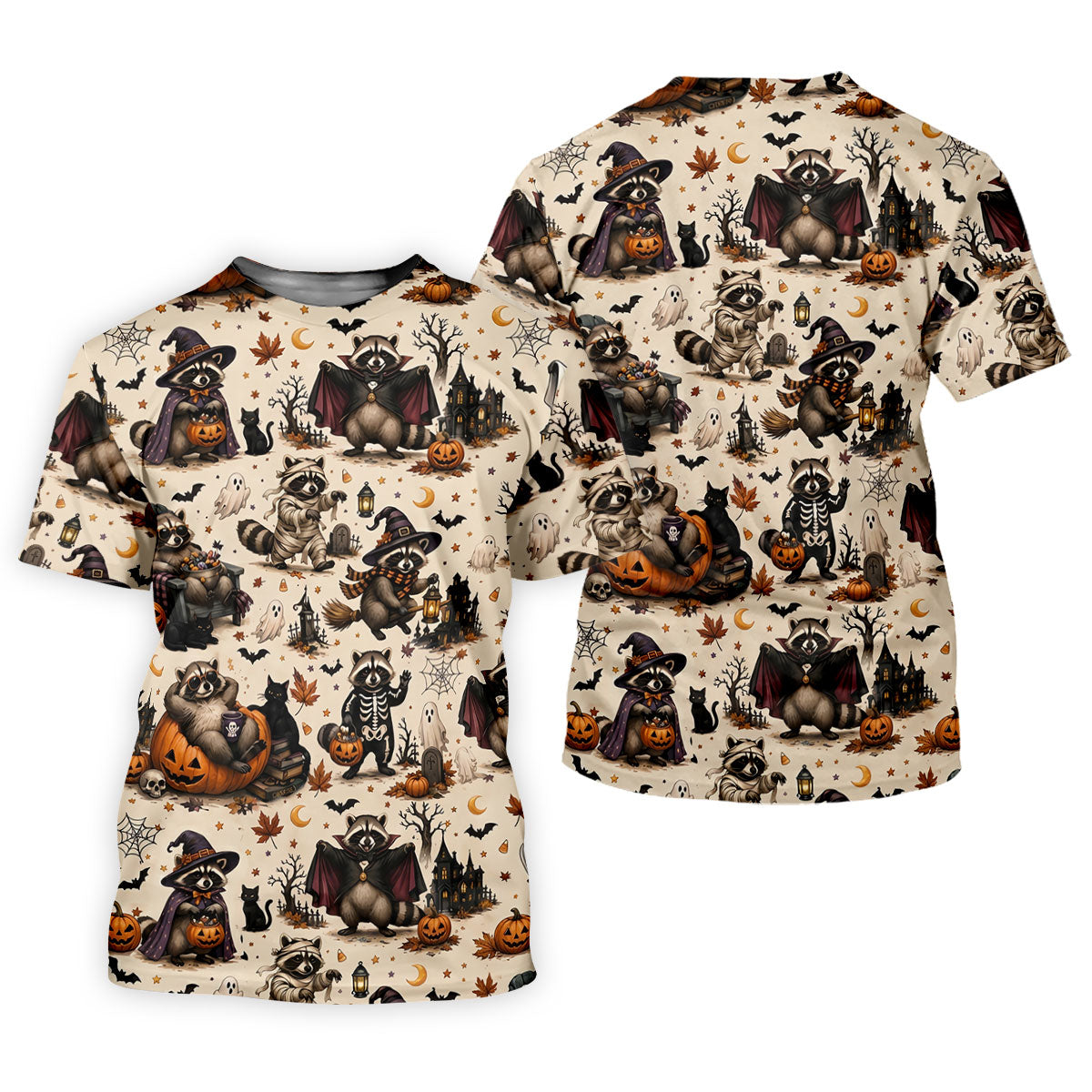 Jimothy Raccoon Costume Halloween Golf Polo Shirt, Golf Clothing, Mens Golf Shirt
